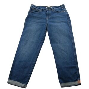 Signature Levis Heritage Boyfriend Jeans Womens 6 Blue Medium Wash Stretch Denim
